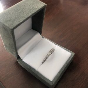 14k White Gold Pave Ring